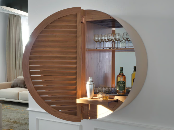 TAO - Contemporary style wooden bar cabinet _ Pacini & Cappellini